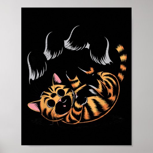 Ghost Cat Meme Funny Halloween Soky Kitty  Poster (Voorkant)