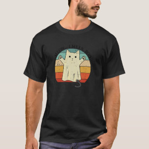 Ghost Cat Meow, ik bedoel Boo Halloween voor katte T-shirt