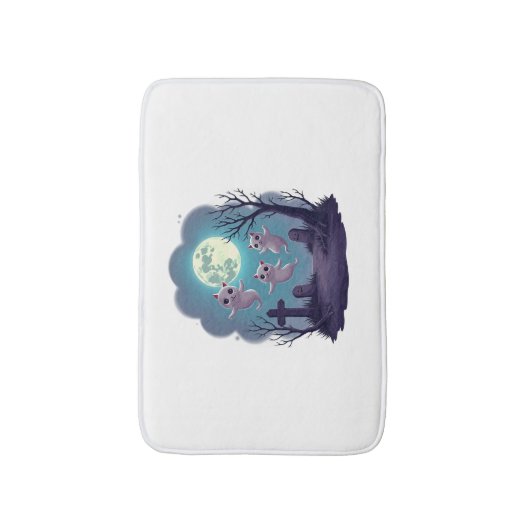 Ghost Cat Parade Badmat (Voorkant Verticaal)