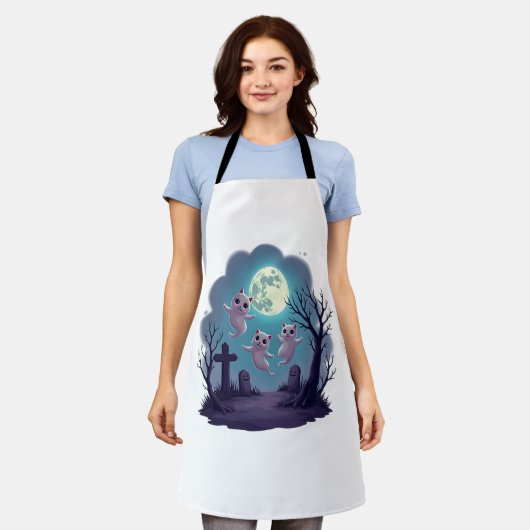 Ghost Cat Parade Schort (Gedragen)