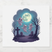 Ghost Cat Parade Sparkling Wijnetiket (Enkel label)