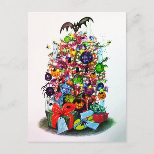  Ghost Cat Pumpkin Halloween Spider Party Feestdagenkaart (Voorkant)