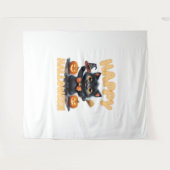 Ghost Cat T-shirt, Halloween Shirt, Spooky Schatti Wandkleed (Voorkant (horizontaal))