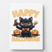 Ghost Cat Tee, Halloween Shirt, Spooky Cute, Unise Fotoplaat (voorkant)