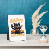Ghost Cat Tee, Halloween Shirt, Spooky Cute, Unise Fotoplaat (Zijkant)