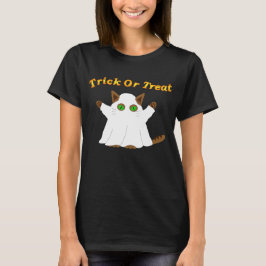 Ghost Cat Trick or treat T-shirt