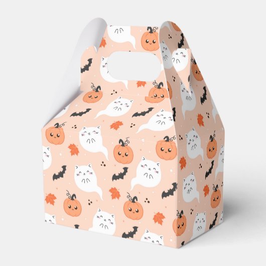 Ghost Cats en pompoenen Bedankdoosjes (Achterkant)