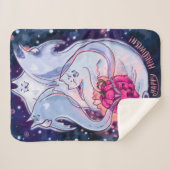 Ghost Cats Pumpkin Blanket Sherpa Deken (Voorkant (horizontaal))