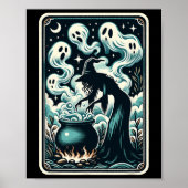 Ghost Cauldron Gothic bovennatuurlijke Tarot Kaart Poster (Voorkant)