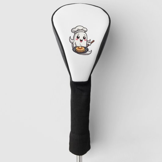 Ghost Chef - Grappig Halloween Koken T-shirt Golfheadcover (Voorkant)
