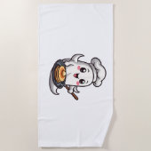 Ghost Chef - Grappig Halloween Koken T-shirt Strandlaken (Voorkant)