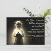 Ghost Child Halloween Kostuum Party Uitnodiging (Staand voorkant)