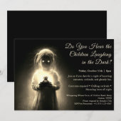 Ghost Child Halloween Kostuum Party Uitnodiging (Voorkant / Achterkant)