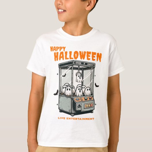 Ghost Claw Spel Happy Halloween T-shirt (Voorkant)