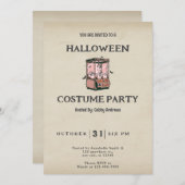 Ghost Claw Spel Schattige Leuk  Halloween Kaart (Voorkant / Achterkant)