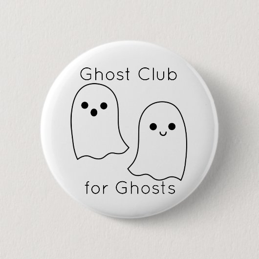 Ghost Club Pin Ronde Button 5,7 Cm (Voorkant)