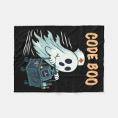 Ghost Code Boo In The Icu Nursing Gift For Hallowe Fleece Deken (Voorkant (Horizontaal))