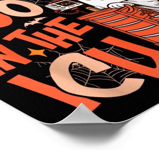 Ghost Code Boo In The Icu Nursing Nurse Halloween  Poster (Hoek)