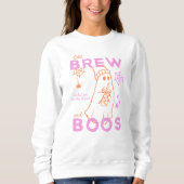 Ghost Cold Brew en Boos Iced Coffee Halloween Trui (Voorkant)