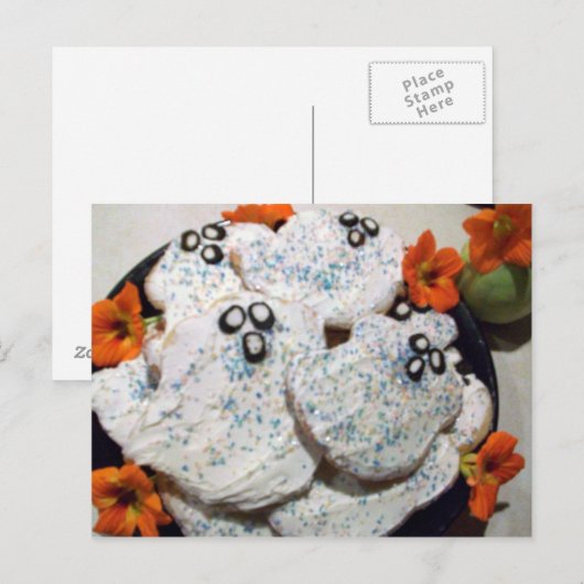 Ghost Cookies Briefkaart (Voorkant / Achterkant)