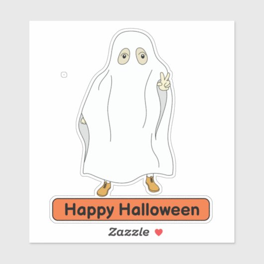 Ghost costume kind Sticker (Vel)