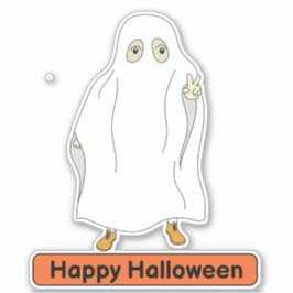 Ghost costume kind Sticker