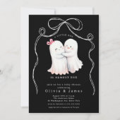 Ghost Couple Baby shower Invitation Kaart (Voorkant)