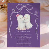 Ghost Couple Baby shower Invitation Kaart