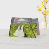 Ghost Couple Stijl 1 Forever Art Kaart (Gele Bloem)