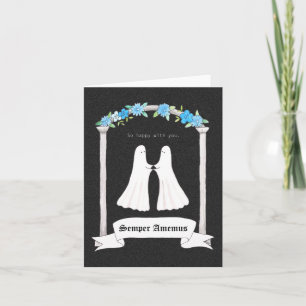 Ghost Couple Valentijn Wedding Jubileum Kaart