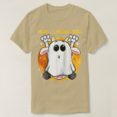 Ghost Cow Moo I Mean Boo Pumpkin Moon Halloween Co T-shirt (Design voorkant)