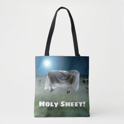 Ghost Cow Tote Bag (Voorkant)