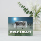 Ghost Cow Uitnodiging Briefkaart (Staand voorkant)