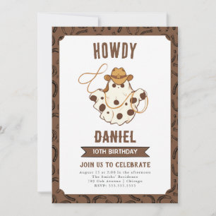 Ghost Cowboy Uitnodiging voor verjaardag