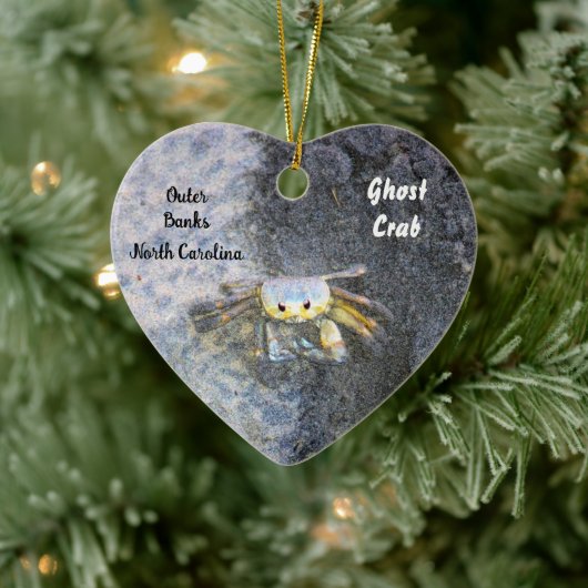 Ghost Crab Heart Shaped Ornament (Boom)