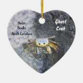 Ghost Crab Heart Shaped Ornament (Voorkant)
