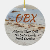 Ghost Crab OBX North Carolina Fotografisch Keramisch Ornament (Achterkant)