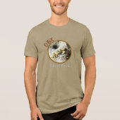 Ghost Crab OBX Outer Banks NC Fotografisch Tri-Blend Shirt (Voorkant)