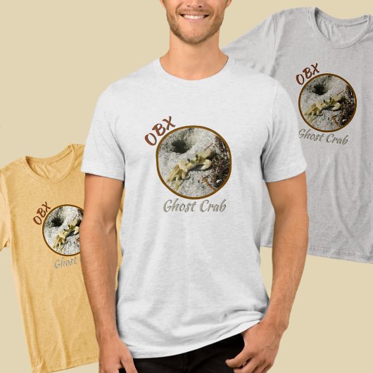 Ghost Crab OBX Outer Banks NC Fotografisch Tri-Blend Shirt