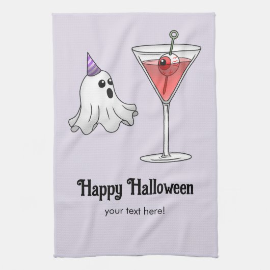 Ghost & Creepy Party Cocktail Theedoek (Verticaal)