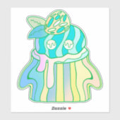Ghost Cupcake Sticker (Vel)