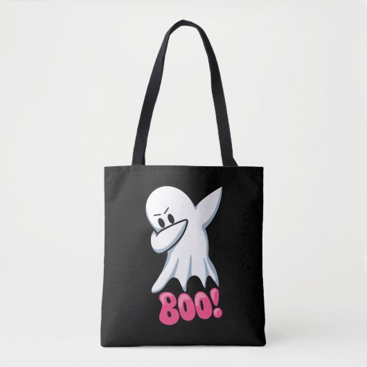 Ghost Dabbing, Funny Ghost, Halloween Tote Bag (Voorkant)