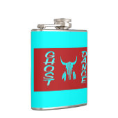 Ghost Dance turquoise blauw ingepakt kolf Heupfles (Rechts)