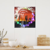 Ghost Dance van de indianen Poster (Keuken)