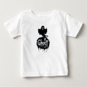 Ghost – Dark Horror Dripping Text Art T-Shirt (Voorkant)