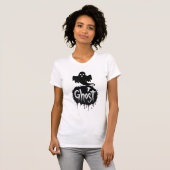 Ghost – Dark Horror Dripping Text Art T-shirt (Voorkant volledig)