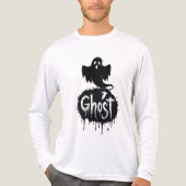 Ghost – Dark Horror Dripping Text Art Tri-Blend Shirt (Voorkant volledig)