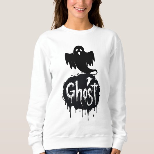 Ghost – Dark Horror Dripping Text Art Trui (Voorkant)