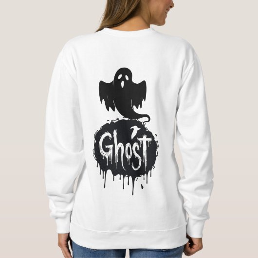 Ghost – Dark Horror Dripping Text Art Trui (Achterkant)