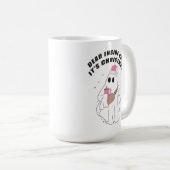 Ghost Dead Inside Maar Het Is Kerstboek Jee Xmas Koffiemok (Voorkant rechts)